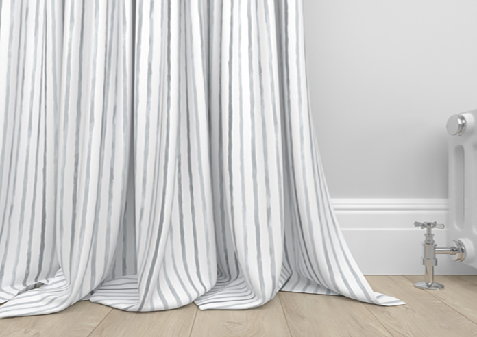 Vintage Stripe, Mixed Grey - Made to Measure Curtains - Image 6
